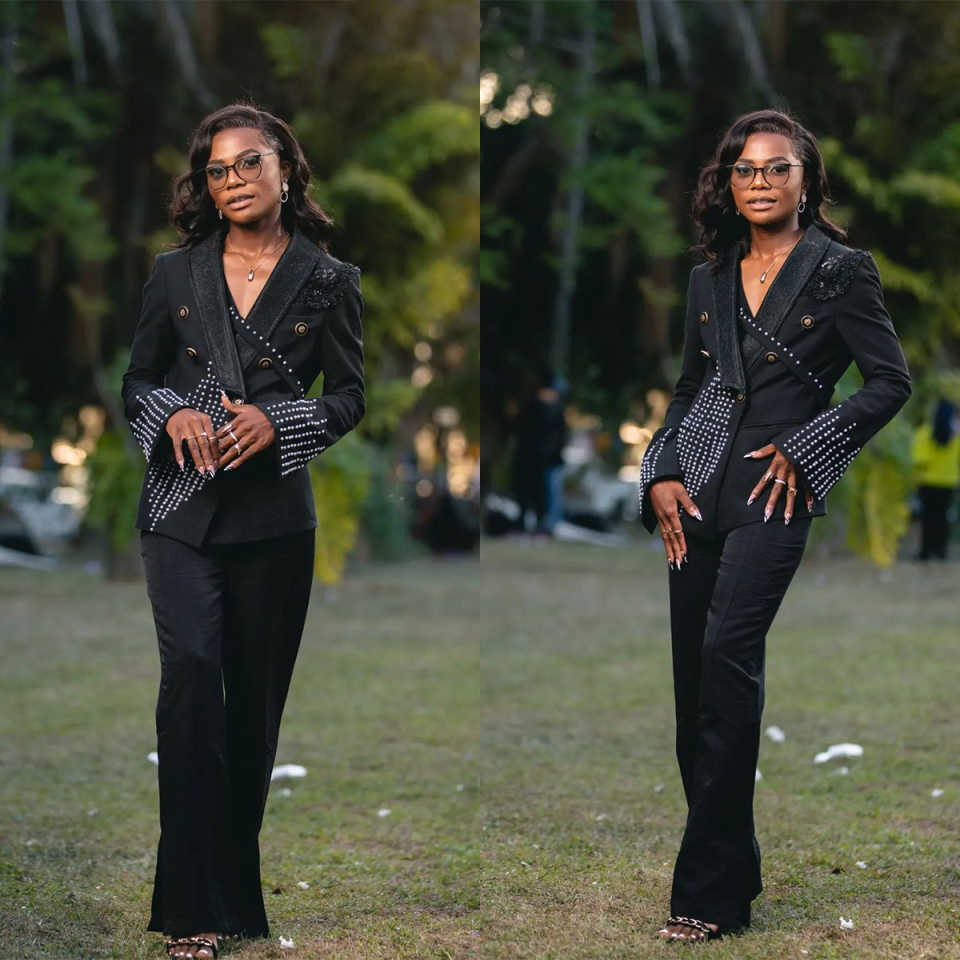 Unique Women'S Formal Wear - Uniek ontwerp parels kralen dames broekpakken