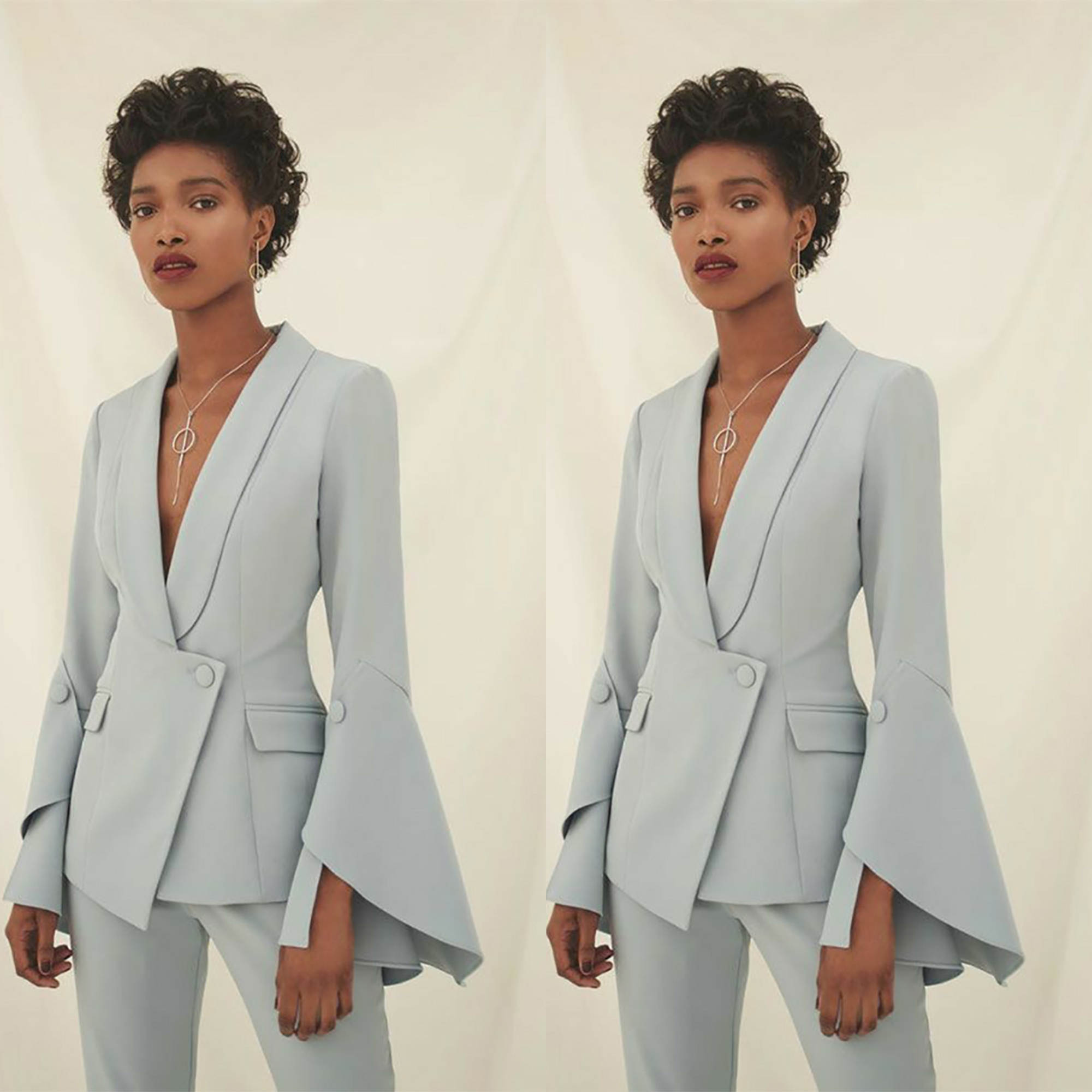 Unique Women'S Formal Wear - Unieke Designer Vrouwen Broek Past Flare