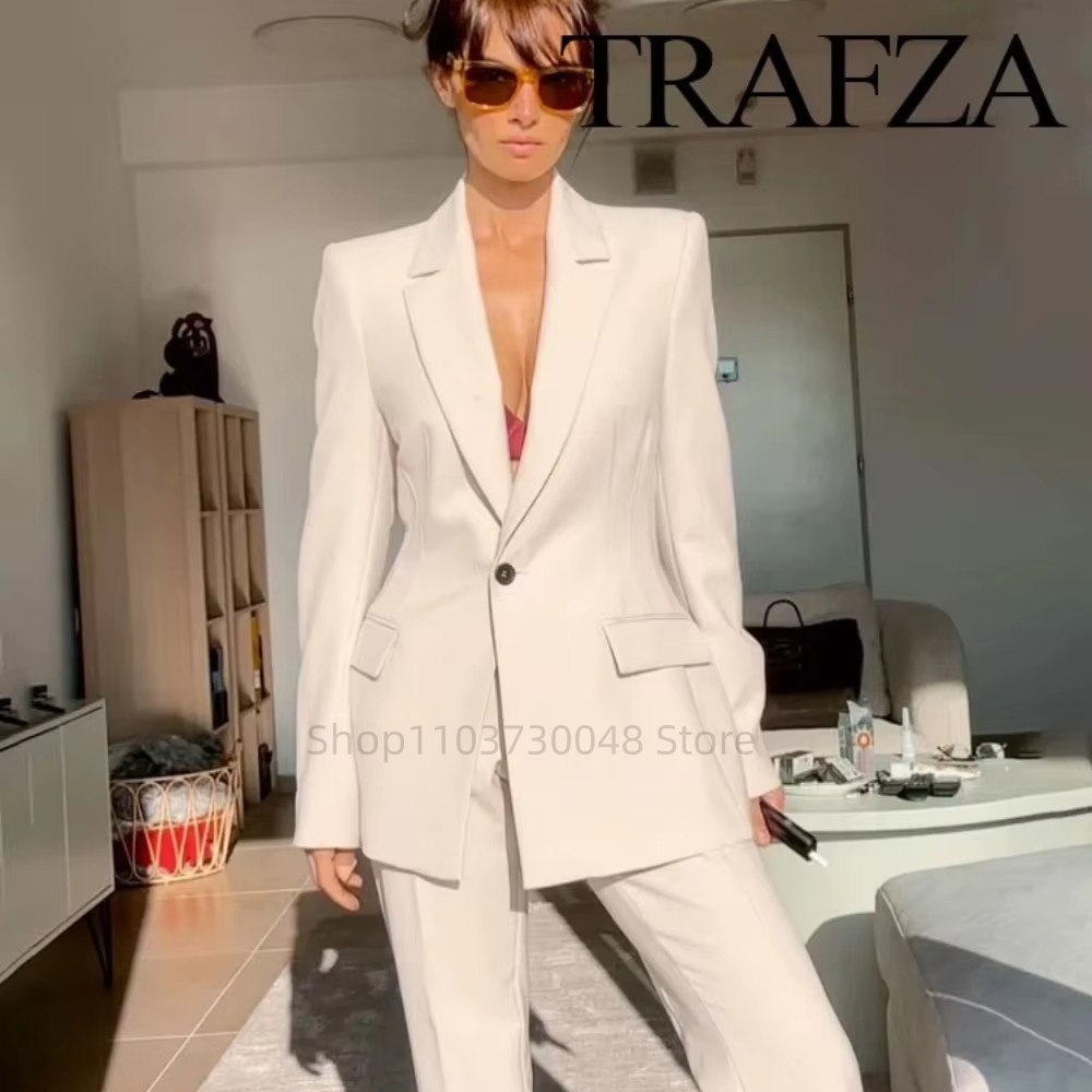 Women'S Formal Wear Jackets - Mode Kantoor Dames Blazer en Broekpak