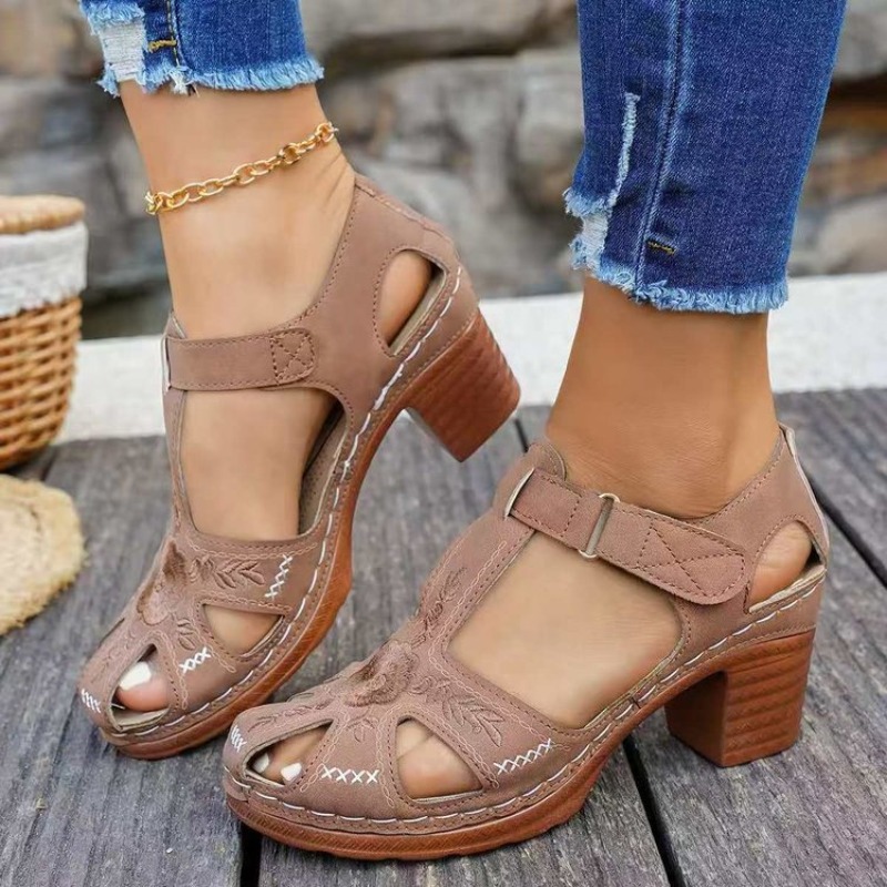 Damessandalen Middelhoge blokh - Women Formal Wear Footwear recensie en prijs