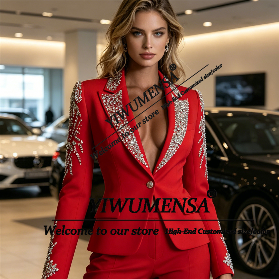 Luxe Damespakken 2-delige sets - Blazer Set Women Formal recensie en prijs