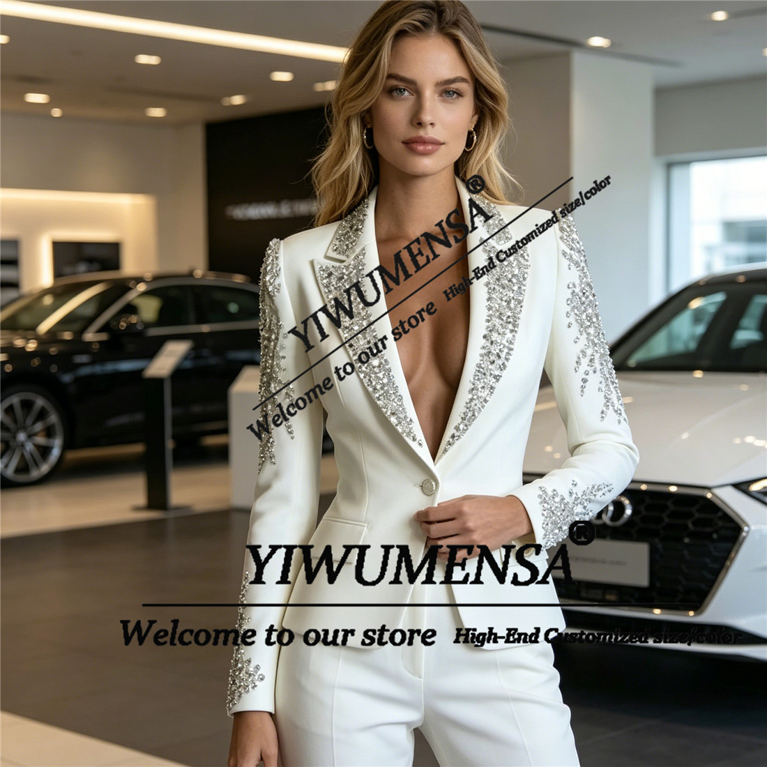 Luxe Damespakken 2-delige sets - Blazer Set Women Formal recensie en prijs