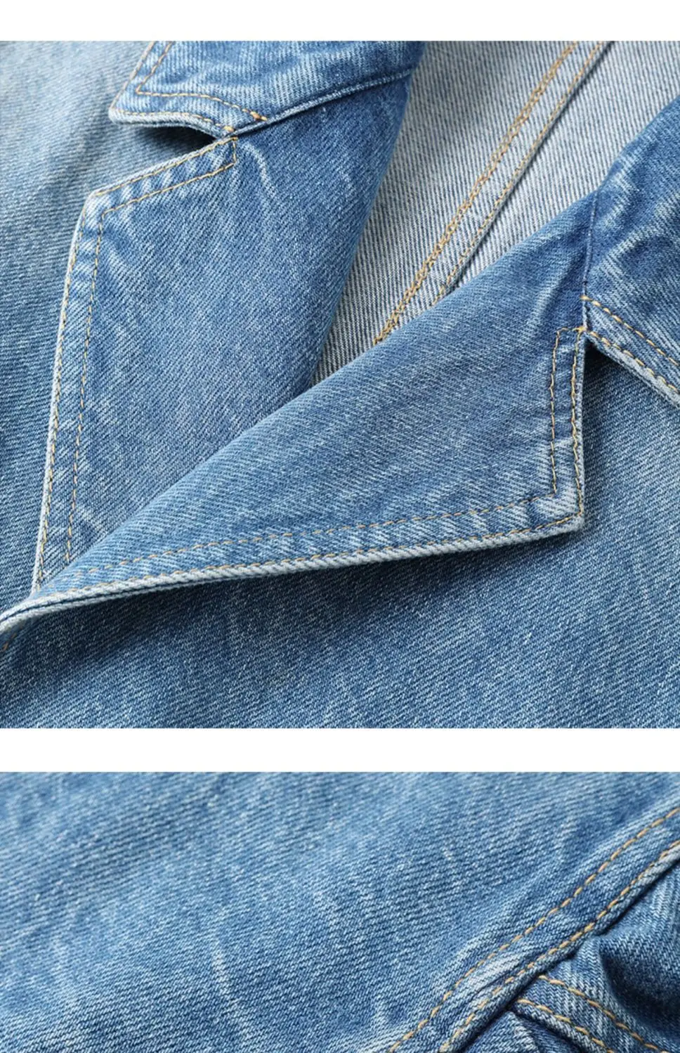 Blauw gewassen retro denim jac - Unique Women'S Formal Wear recensie en prijs
