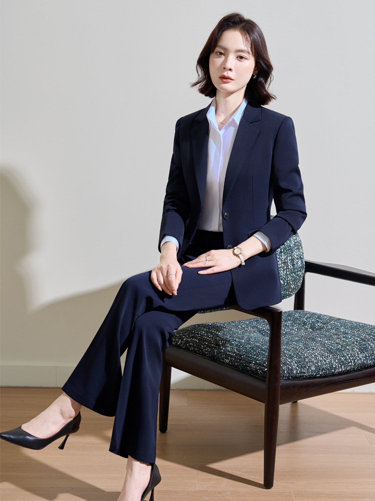 Donkerblauw professioneel pak  - Women'S Formal Wear Pantsuits recensie en prijs