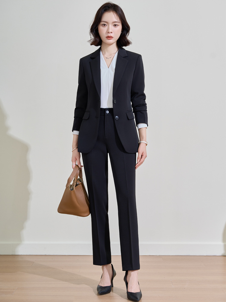 Donkerblauw professioneel pak  - Women'S Formal Wear Pantsuits recensie en prijs