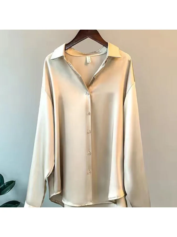 Plus Size Casual Vrouwen Zijde - Silk Blouse Button recensie en prijs