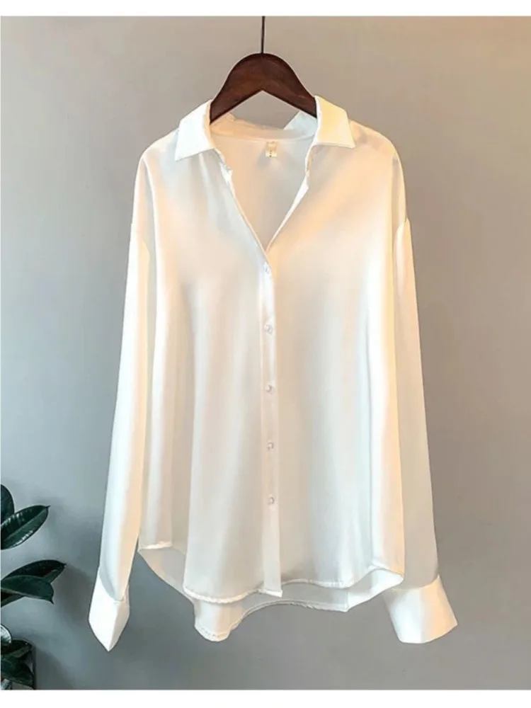Plus Size Casual Vrouwen Zijde - Silk Blouse Button recensie en prijs