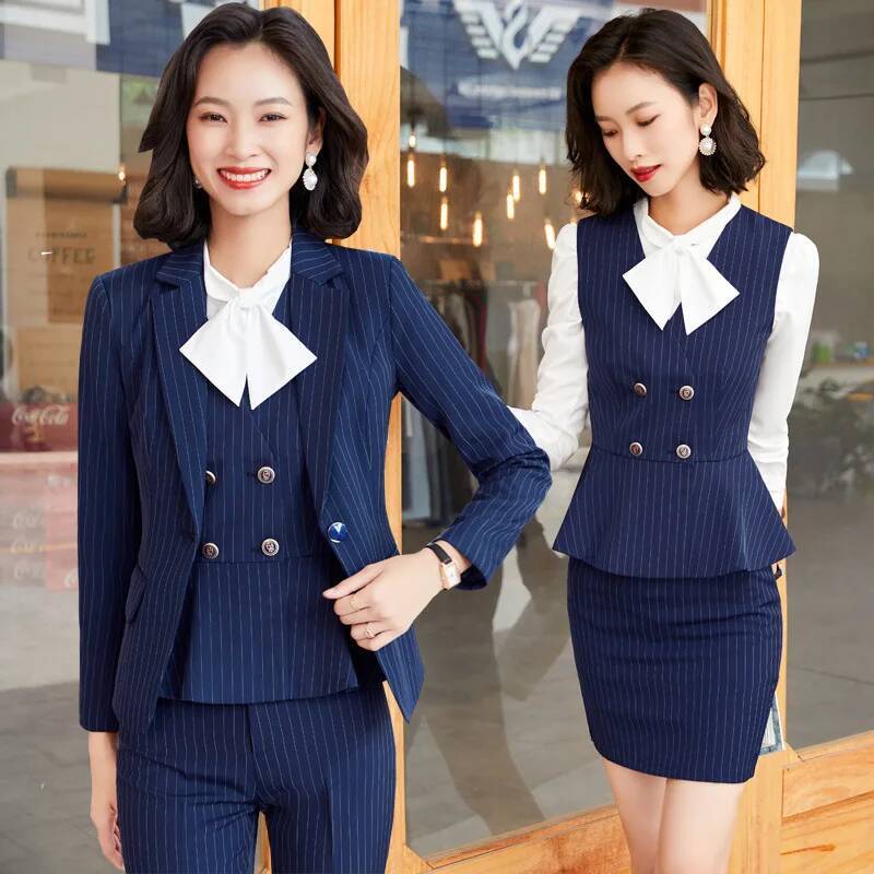 Mode Gestreepte Formele Pakken - Women'S Formal Wear Pantsuits recensie en prijs